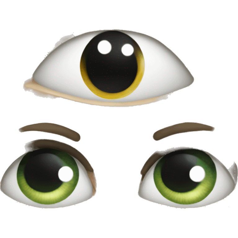 the eye, instead of the pupil, the letter M emoji