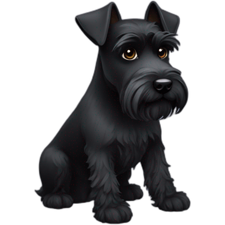 black miniature schnauzer emoji