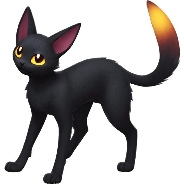 Black Nebula Umbreon-Litten-Noibat-cat full body emoji