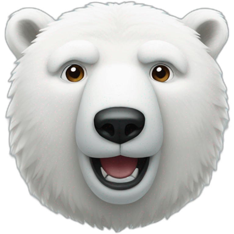 polar bear approves emoji