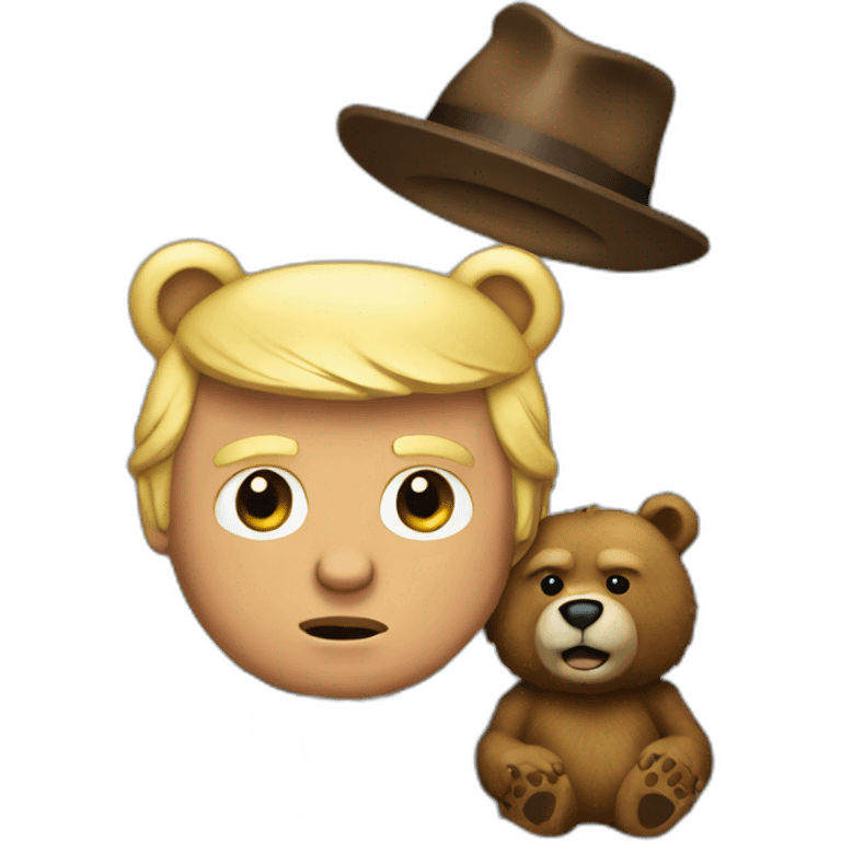 Trump with bear  emoji