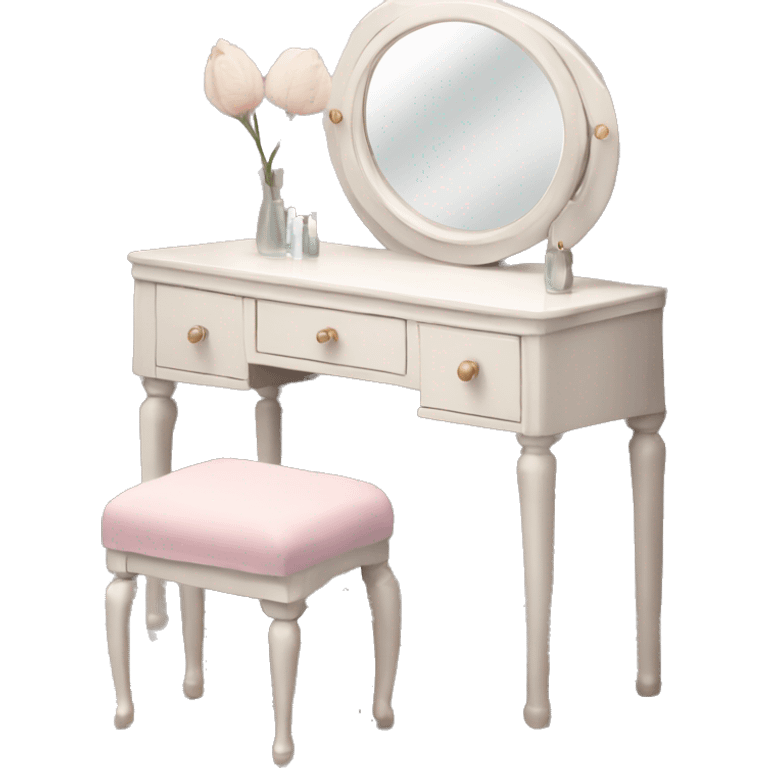 Vanity table with mirror  emoji