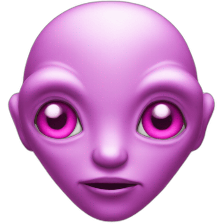 alien pink emoji