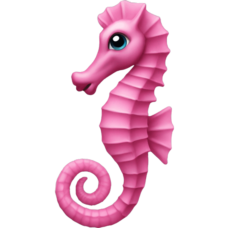 Pink seahorse emoji