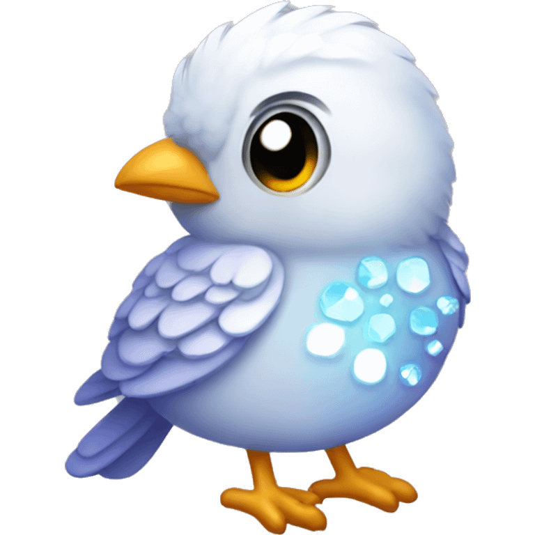 little bedazzled cute Bird  emoji