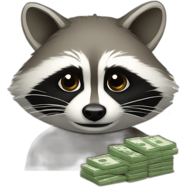  Raccoon and money emoji