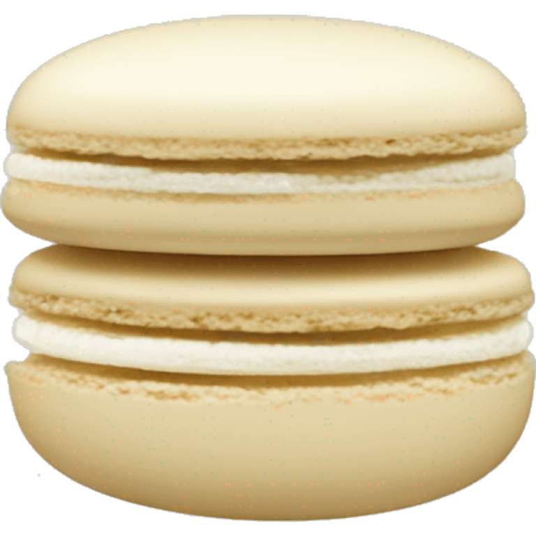 vanilla macaron emoji