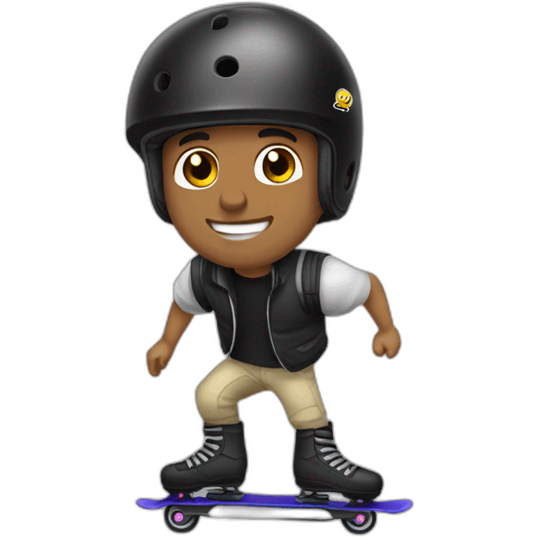 Jon julio rollerblading emoji