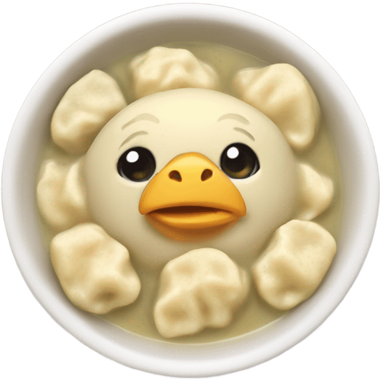 Chicken and dumplings emoji