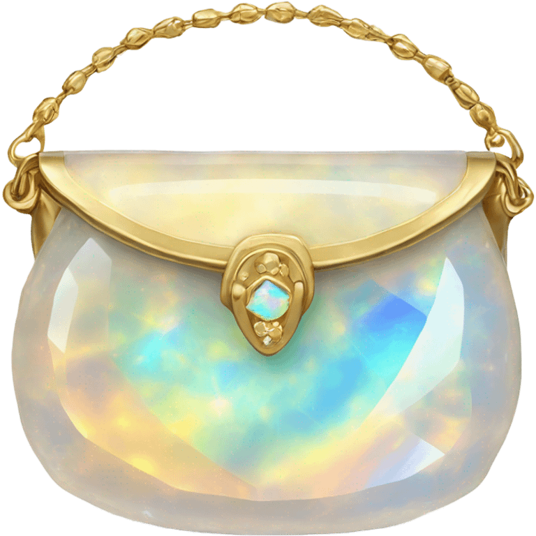 opal Crystal gemstone purse emoji