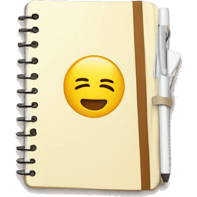 notebook with notes emoji