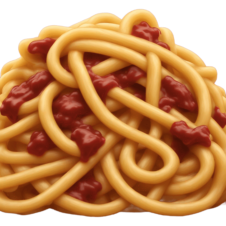 Spaghetti with burgundy sauce  emoji