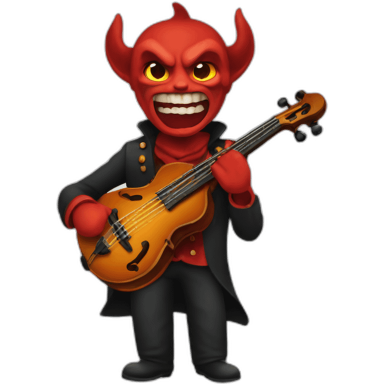 Diable contrebasse emoji