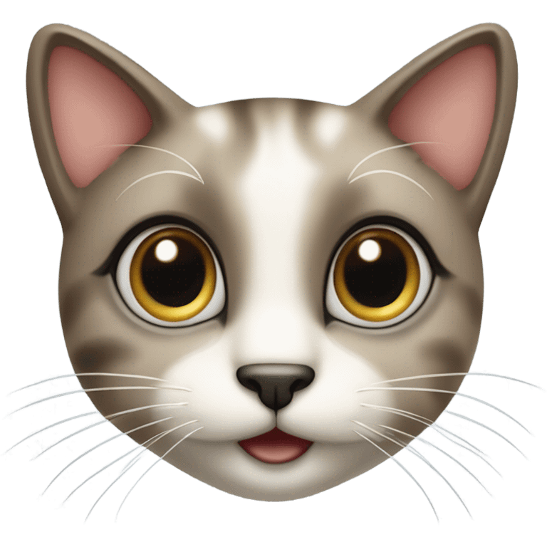 Coquette cat emoji