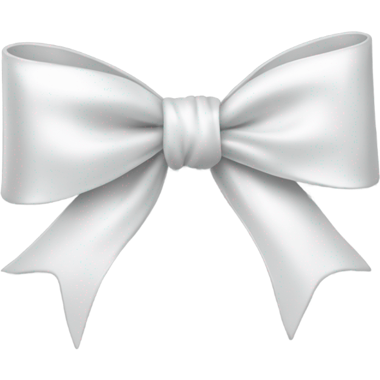 white satin bow emoji