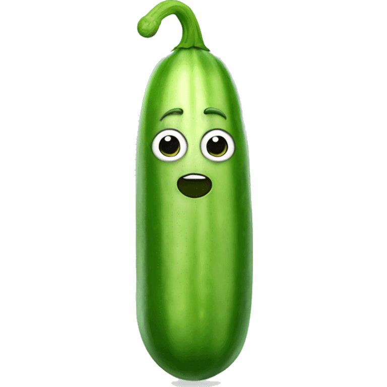 Cucumber with legs emoji