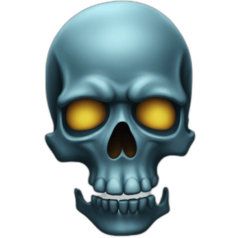 cold skull emoji