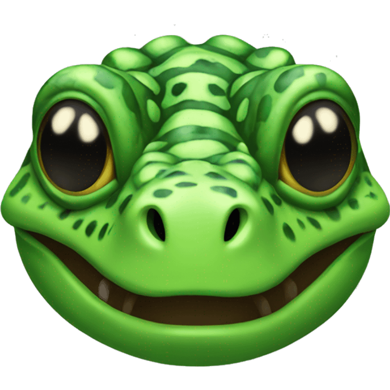 Green Gila Monster Head emoji