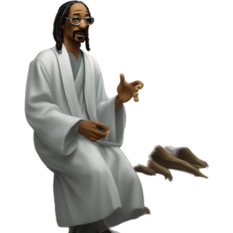 snoop dogg talking to a ethereal wise tree emoji