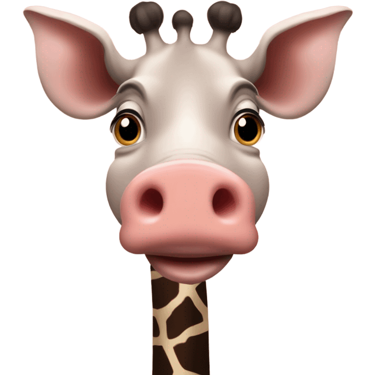 Pig as a giraffe  emoji