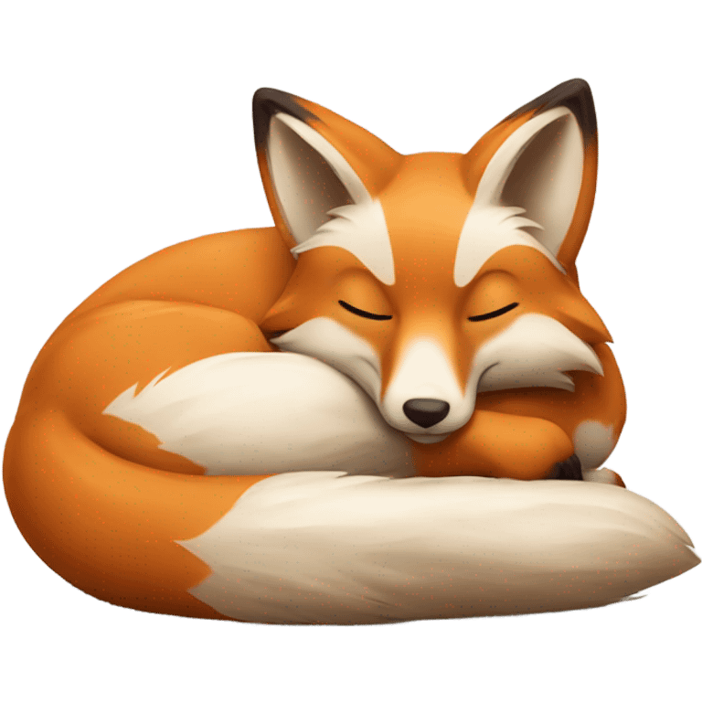 Fox chilling emoji