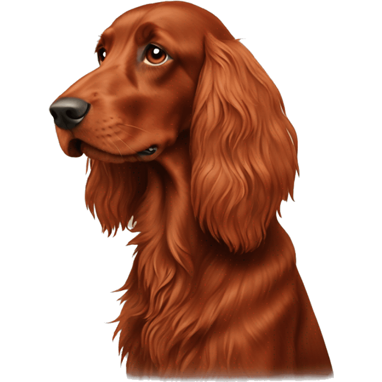 Irish red setter dog  emoji