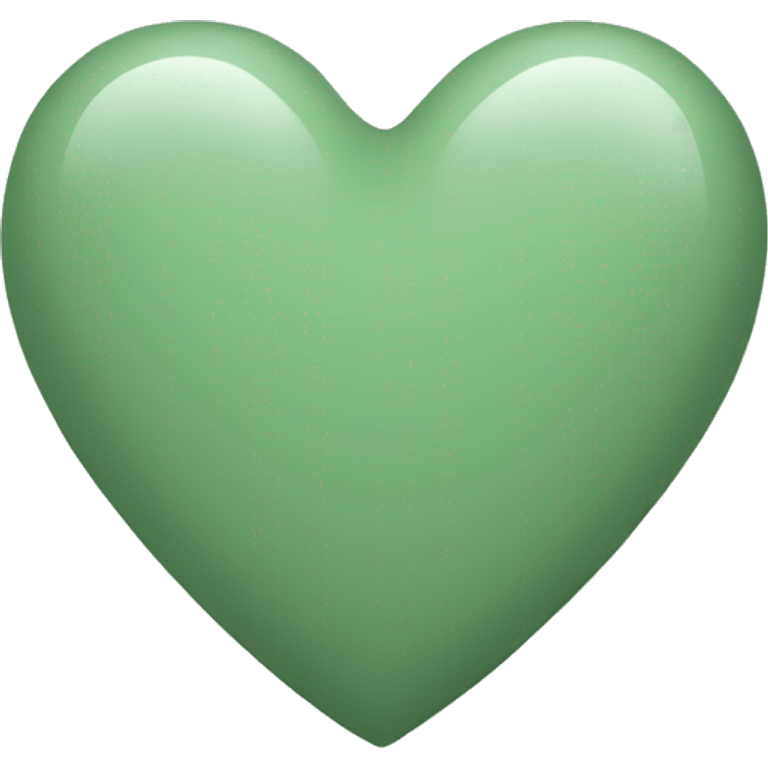 sage green heart emoji