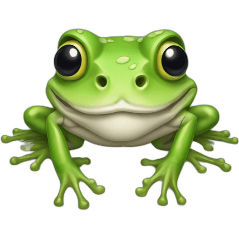 Skull frog emoji