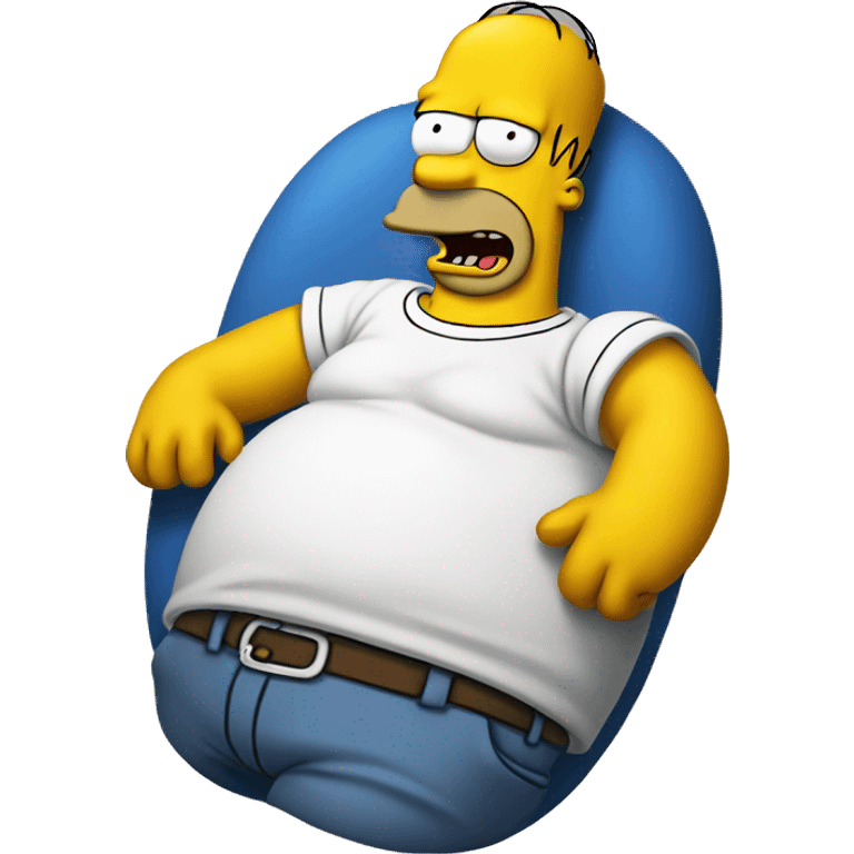 homer simpson on his belly emoji