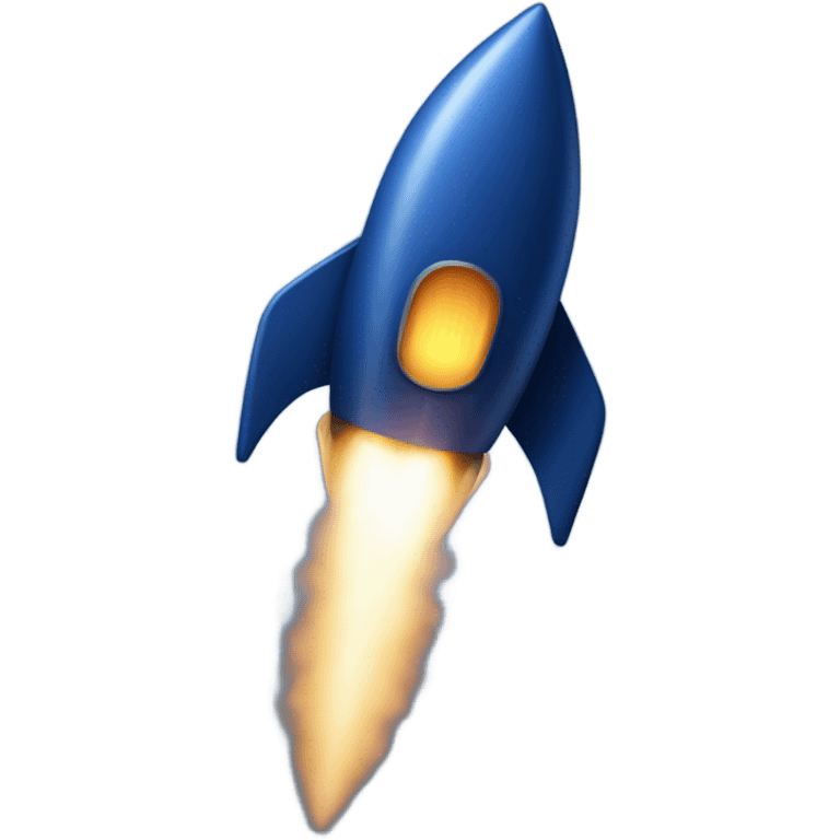 dark blue 
rocket emoji