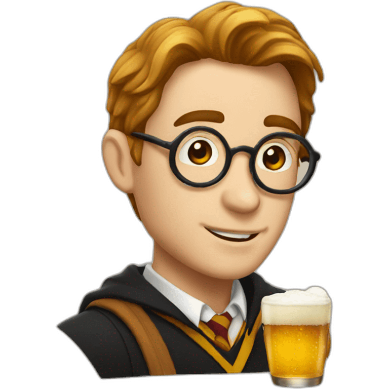 Harry potter drink beer emoji