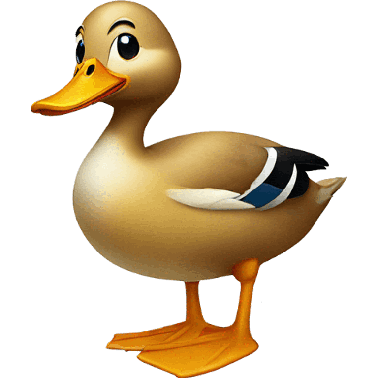 Duck being silly  emoji