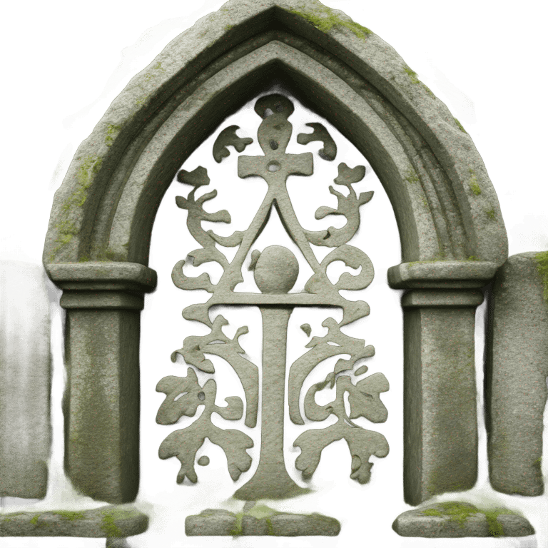 Gothic gravestone emoji