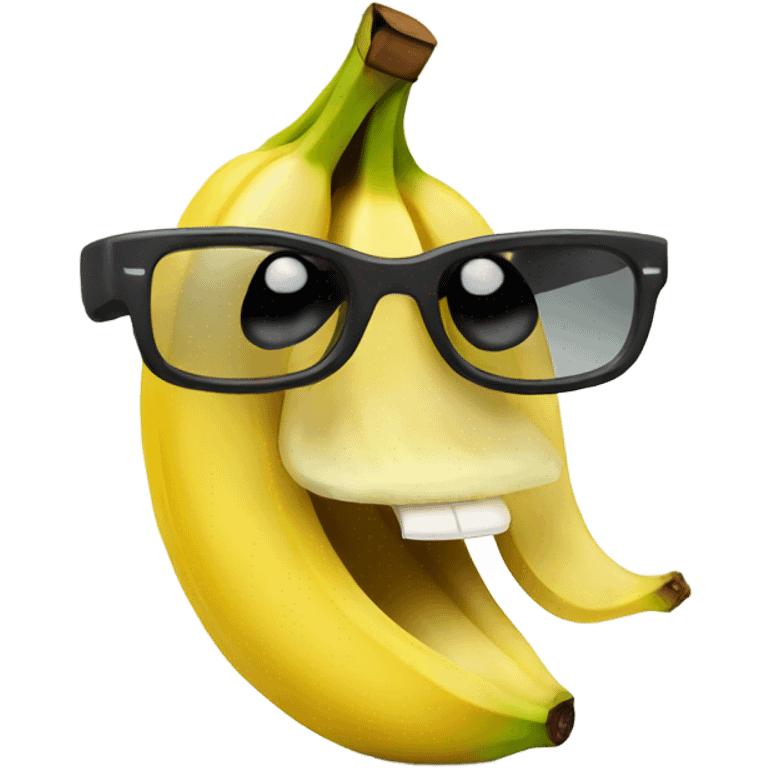 Banana with a face emoji