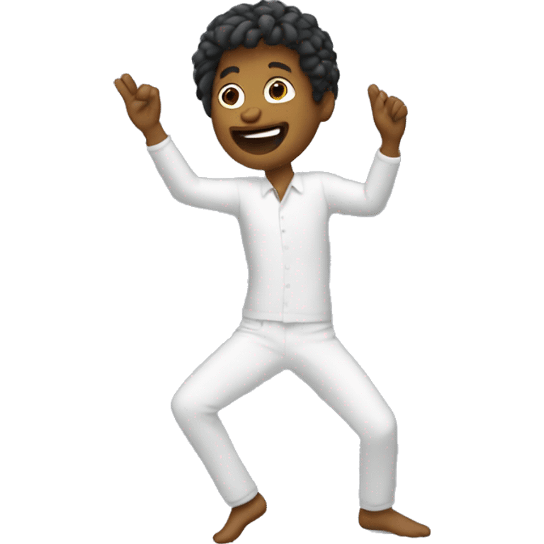 Person dancing with fingers emoji