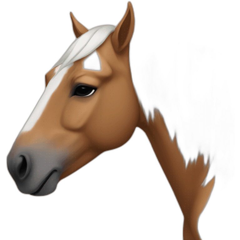 Horse sleeping emoji