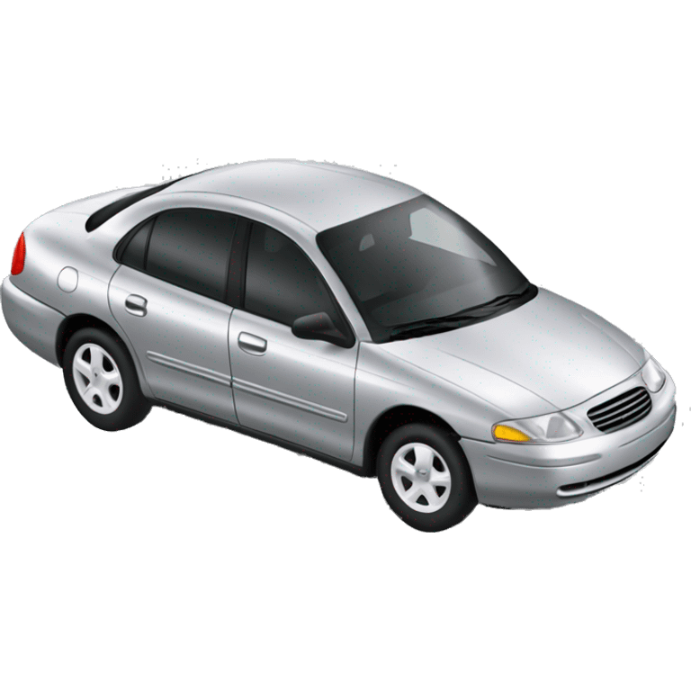 mercury sable 1998 car silver emoji