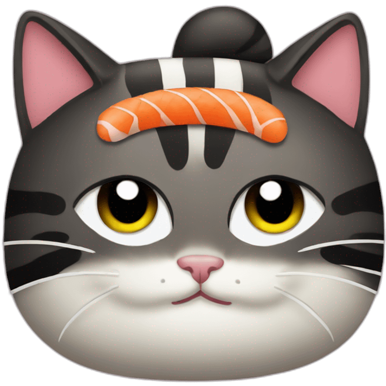 Cat sushi emoji