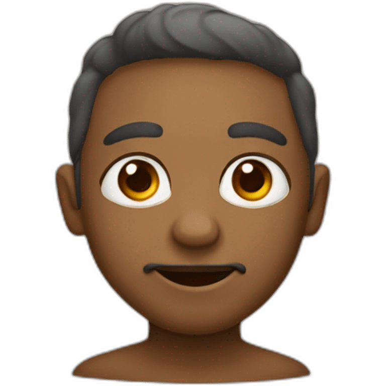 Crie e emoji de olhinhos, mas da cor castanho emoji