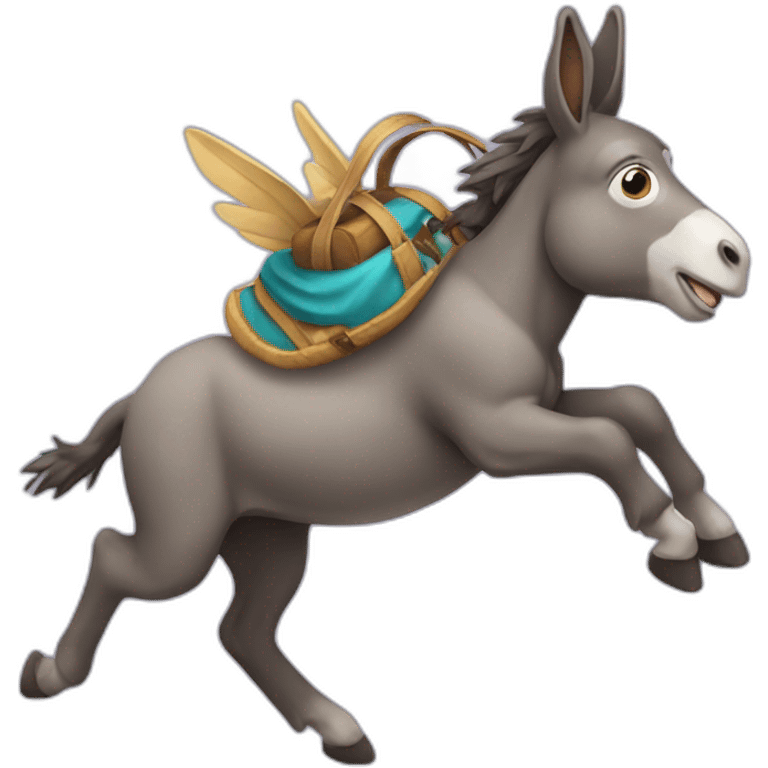 burro volando emoji