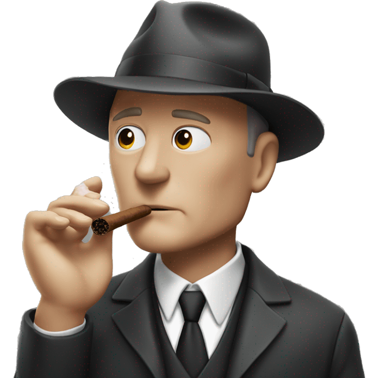 Raymond Reddington smoking cigar emoji