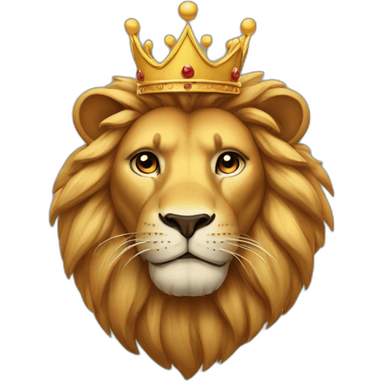 Lion with crown emoji