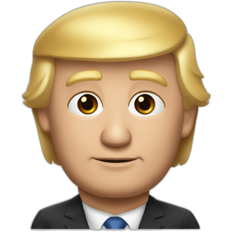 Vladimir Poutine chèque Donald Trump emoji