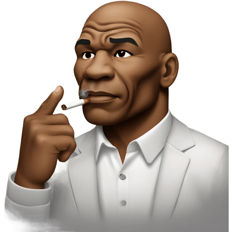 Mike Tyson smoking emoji