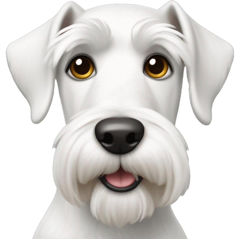 White miniature schnauzer emoji