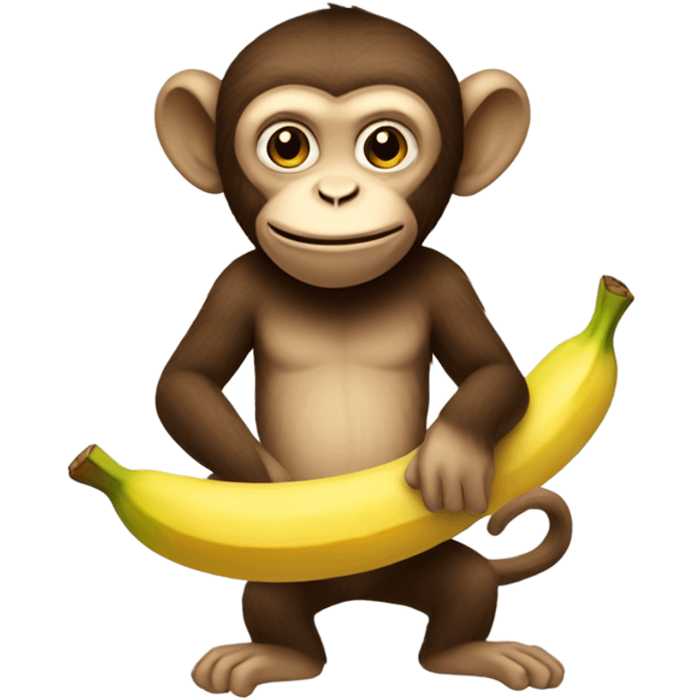 monkey holding banana emoji