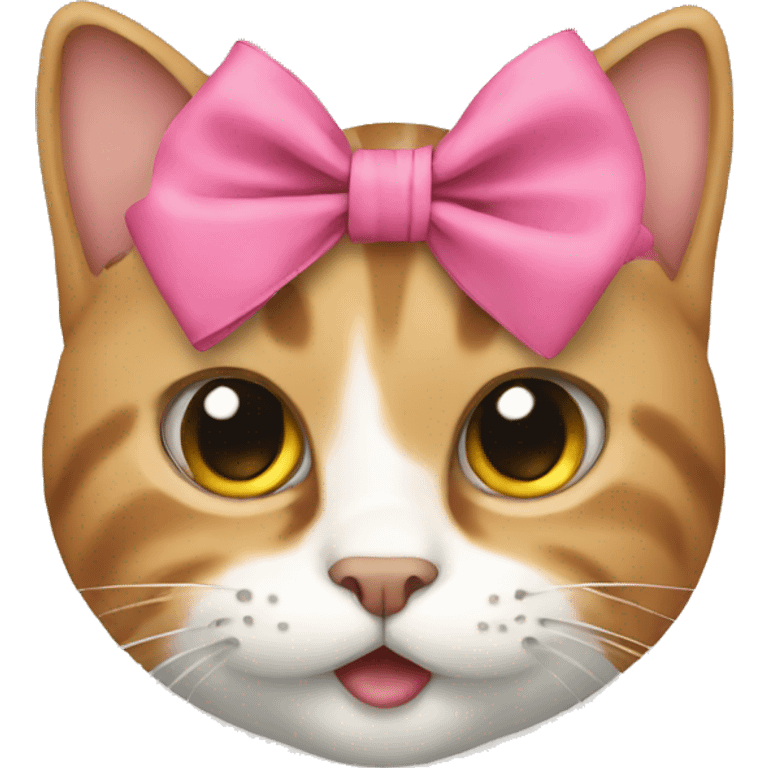 Cat with bow emoji