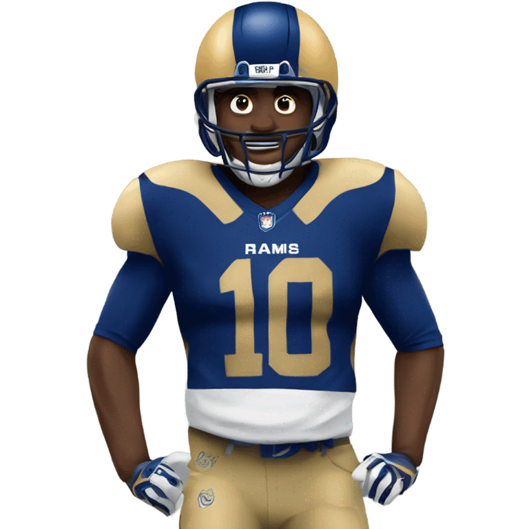 Los Angeles rams player blue emoji