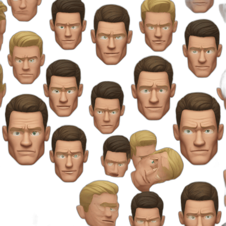 John Cena realistic head emoji