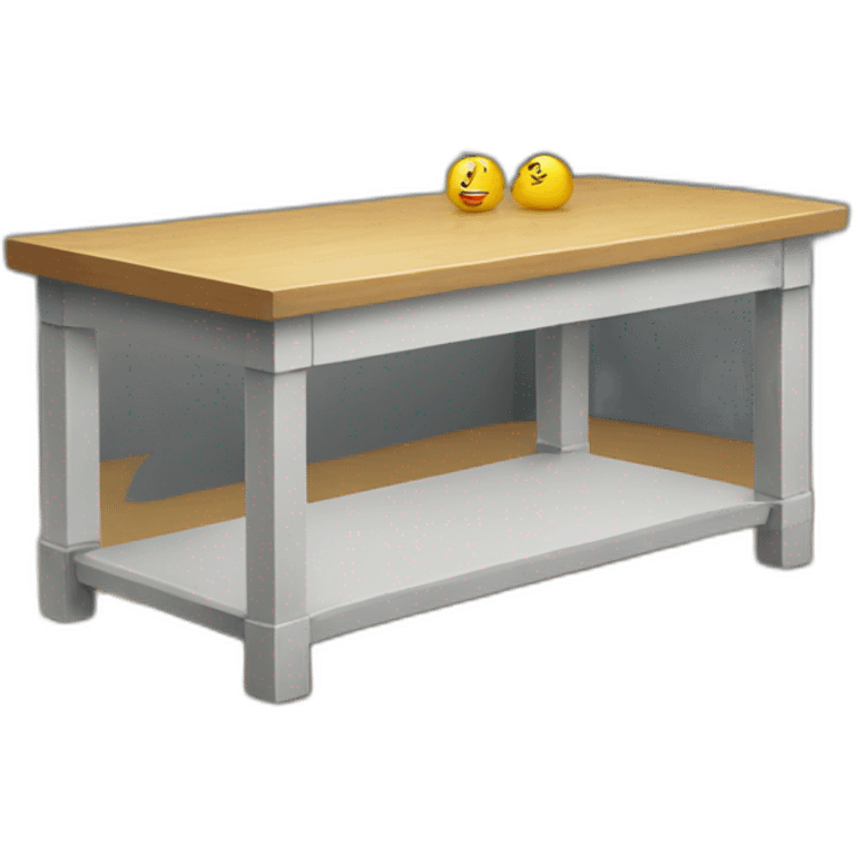 Dropped production table emoji